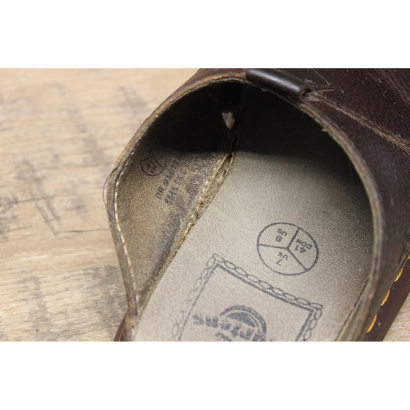 Dr. Martens Unisex Leather Criss Cross Slip On Slide Sandals Vintage‎ Size 8
